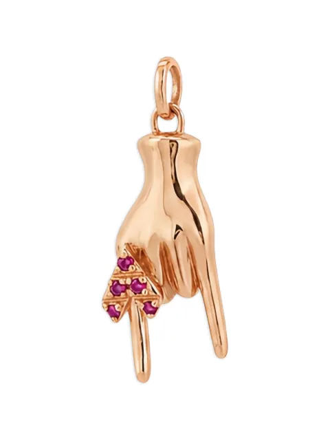 Di Volpe Mano Cornuto ruby pendant