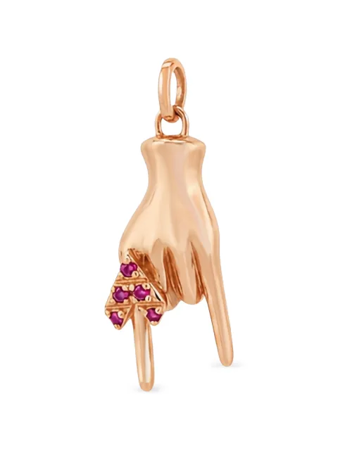 Di Volpe Mano Cornuto ruby pendant