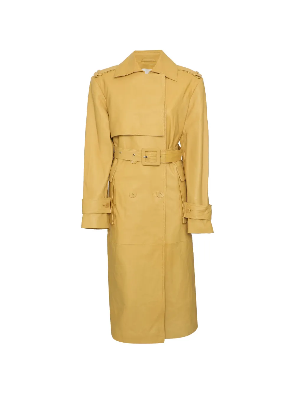 By Malene Birger Trench doppiopetto con cintura - Giallo