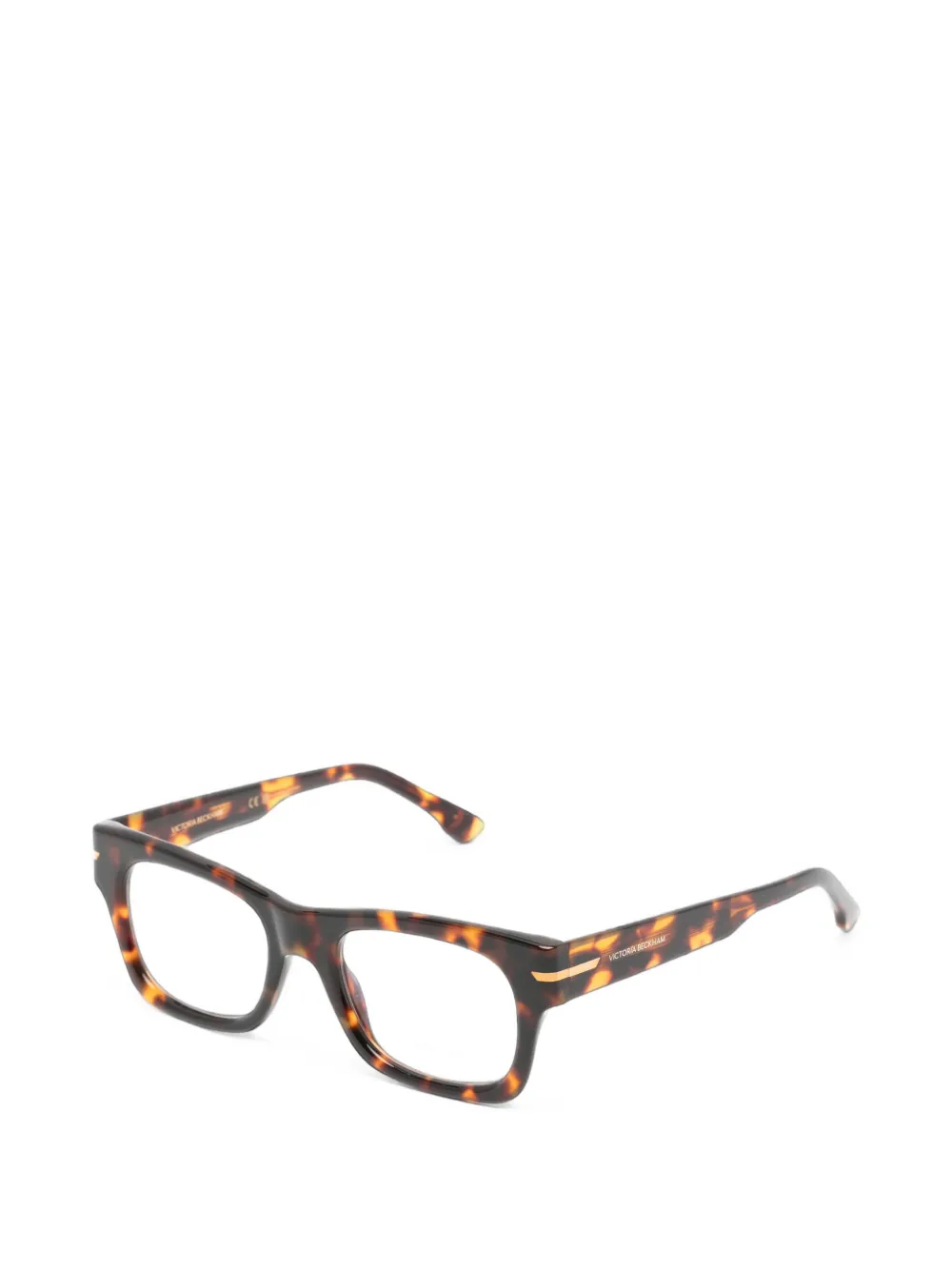Victoria Beckham Eyewear Bril met schildpadschild-effect Bruin