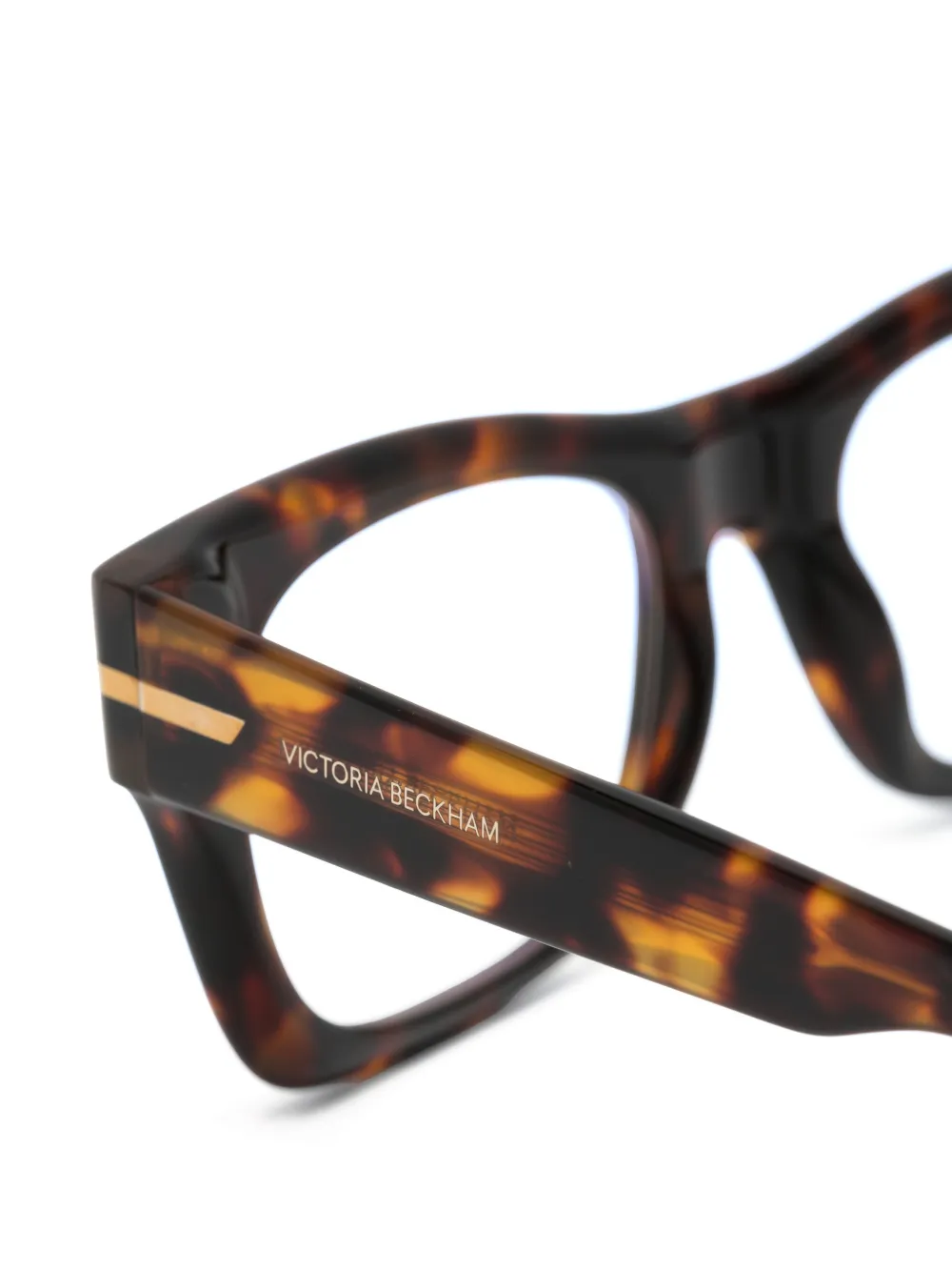 Victoria Beckham Eyewear Bril met schildpadschild-effect Bruin