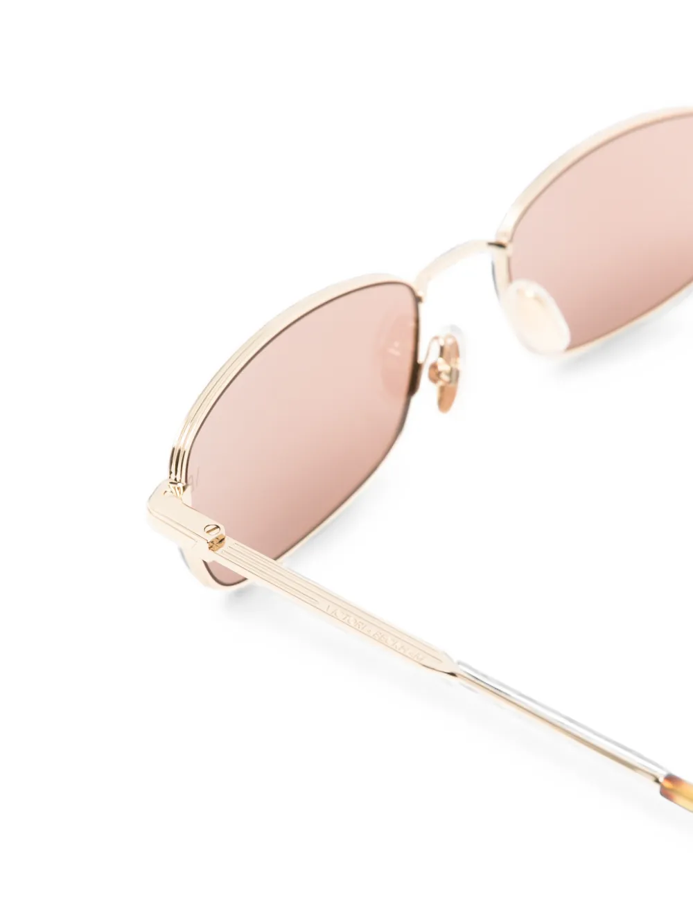 Victoria Beckham Eyewear Zonnebril met rechthoekig montuur Goud