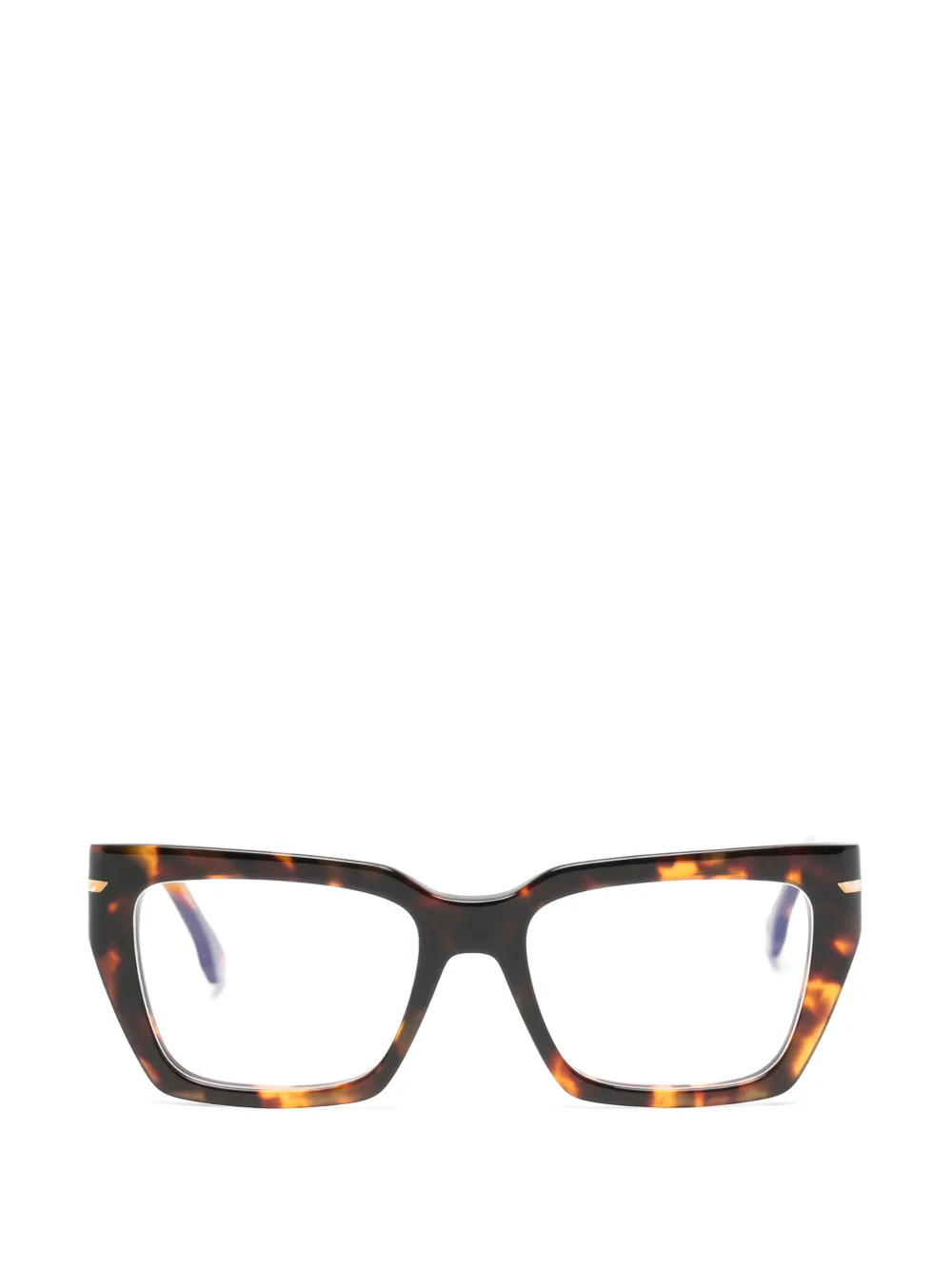 Victoria Beckham Eyewear tortoiseshell-effect rectangle-frame glasses
