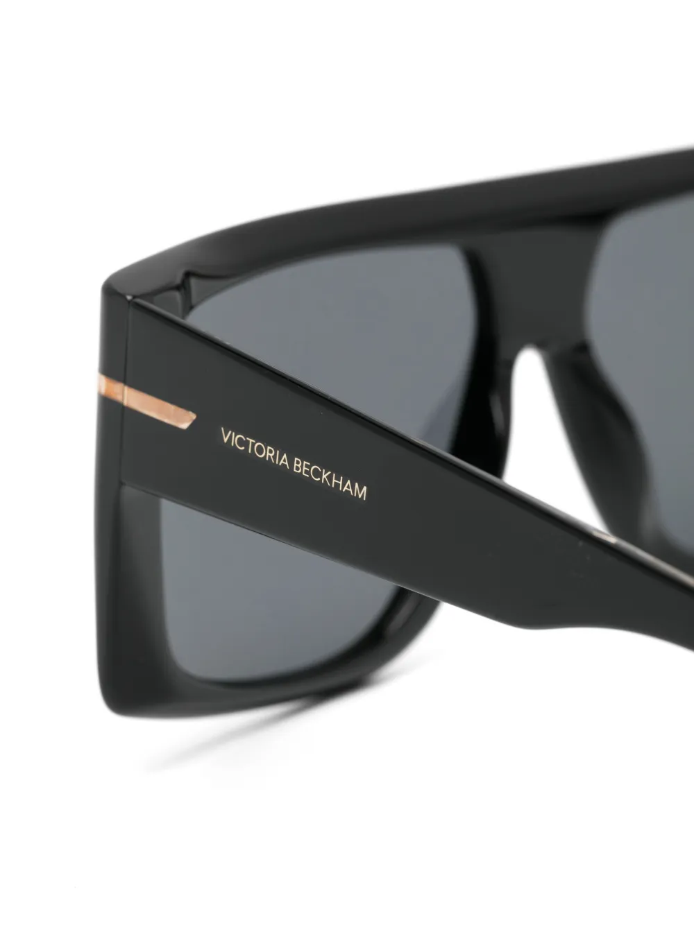 Victoria Beckham Eyewear Zonnebril met rechthoekig montuur Zwart