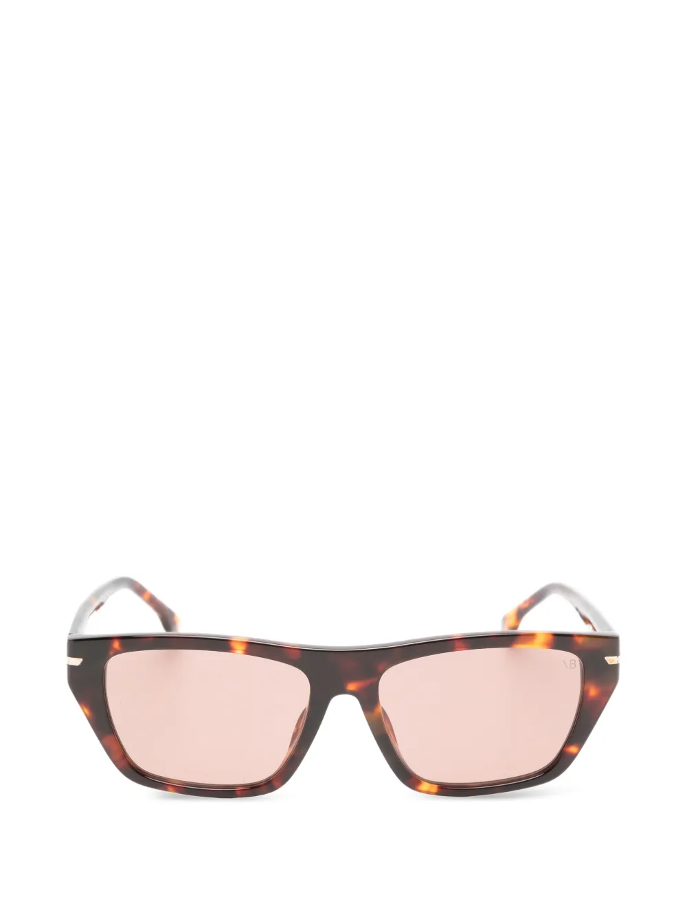 Victoria Beckham Eyewear Zonnebril met rechthoekig montuur Bruin