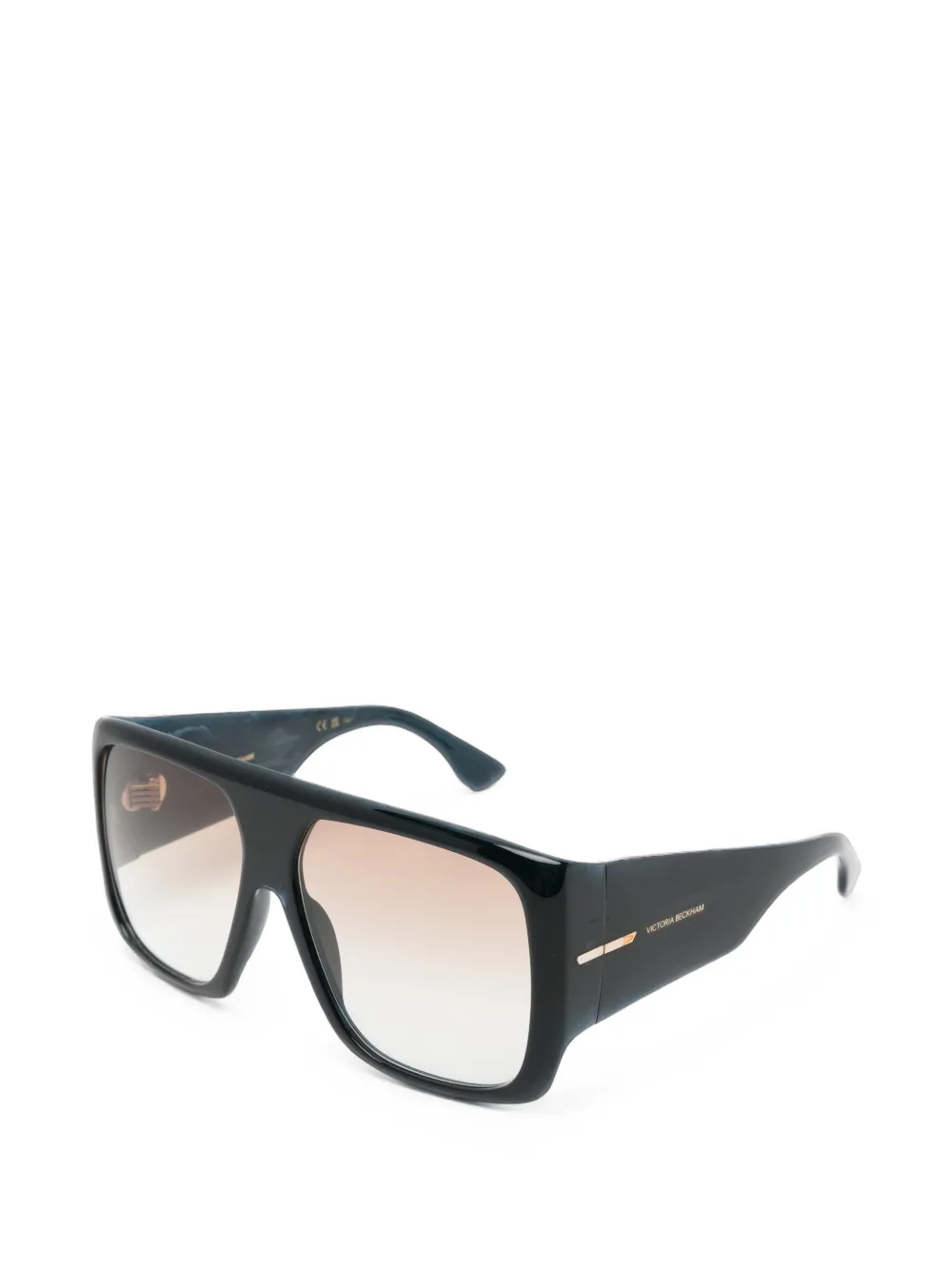 Victoria Beckham Eyewear Zonnebril met geometrisch montuur Zwart