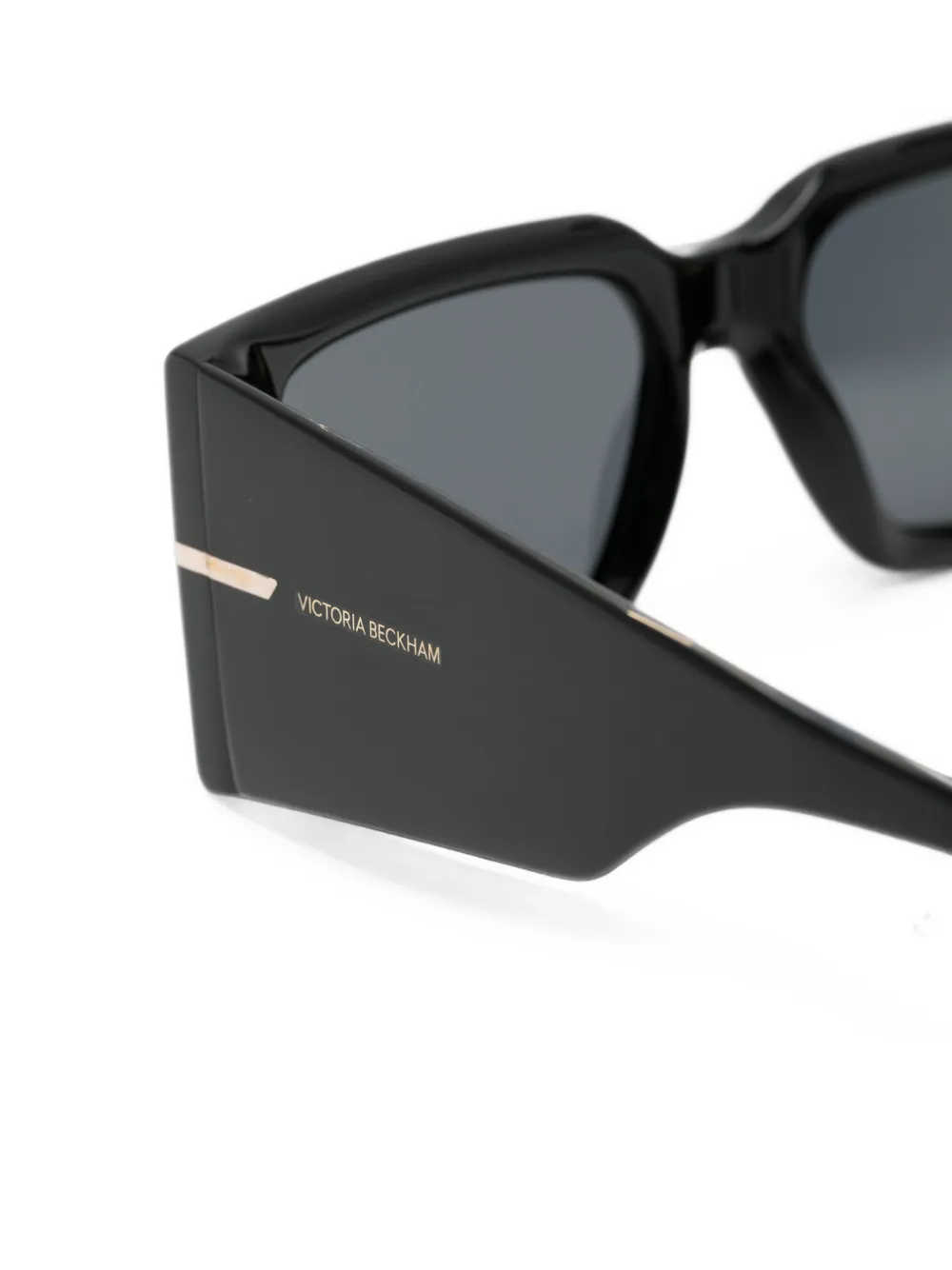 Victoria Beckham Eyewear Zonnebril met rechthoekig montuur Zwart