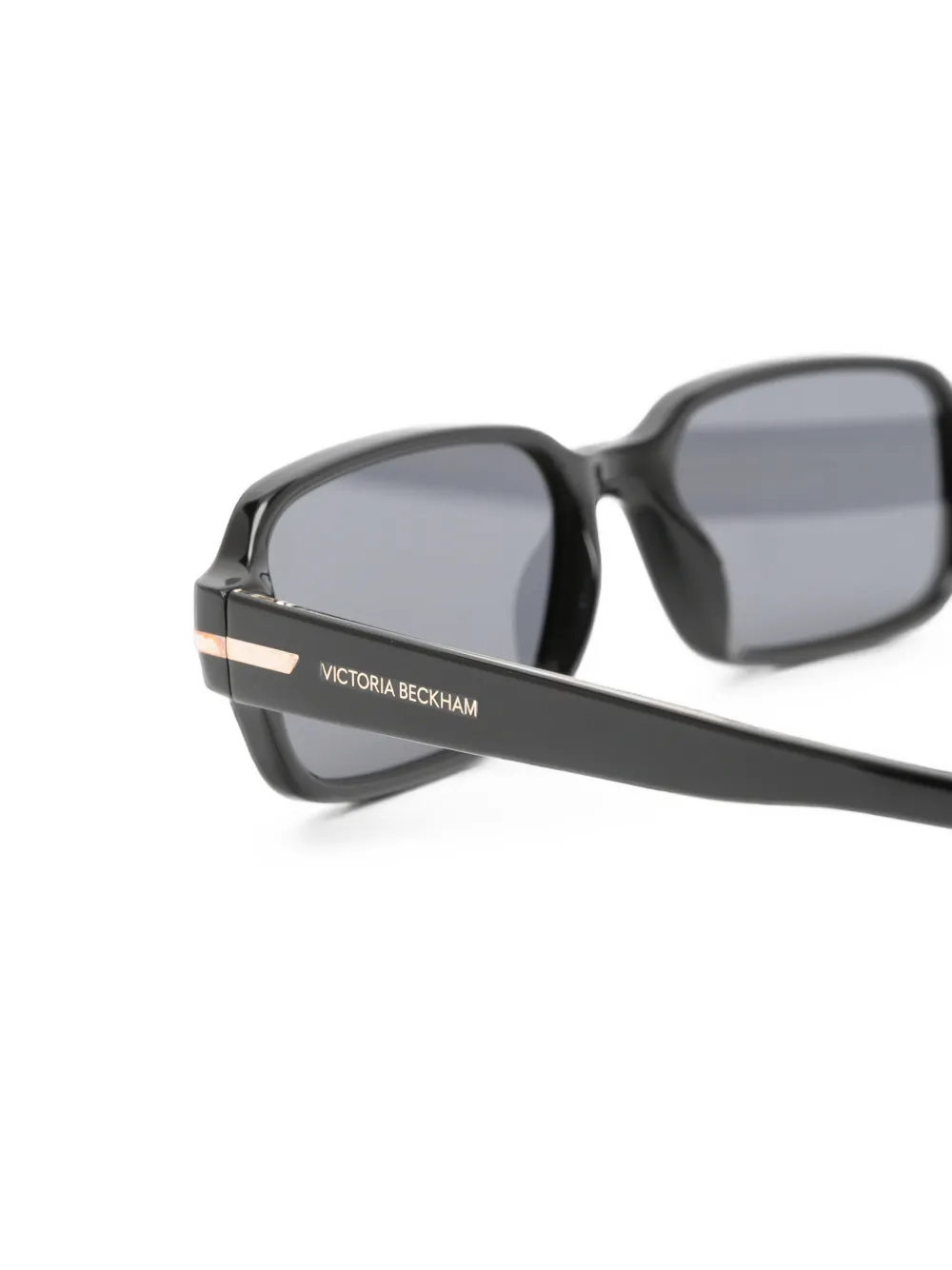 Victoria Beckham Eyewear Zonnebril met rechthoekig montuur Zwart