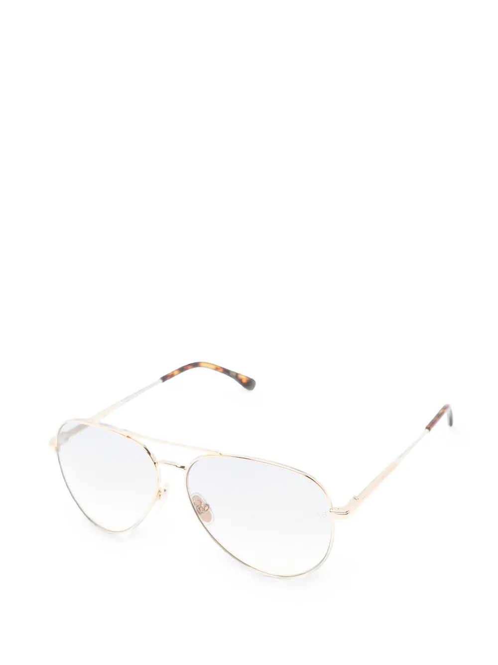 Victoria Beckham Eyewear Zonnebril met piloten montuur Goud