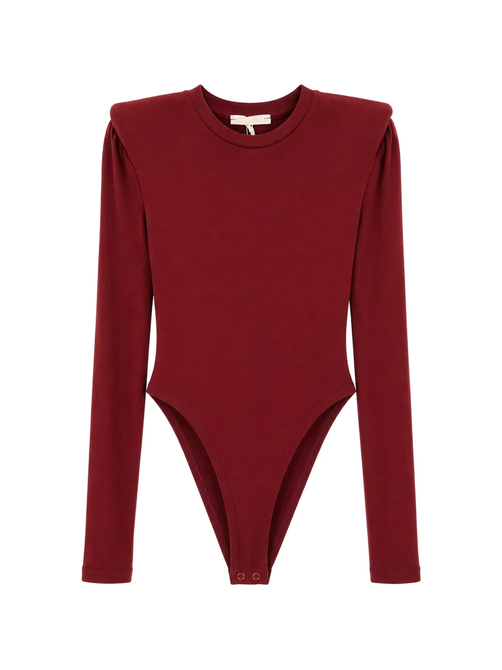 Miss Grant Kids padded-shoulder long-sleeve bodysuit - Rosso