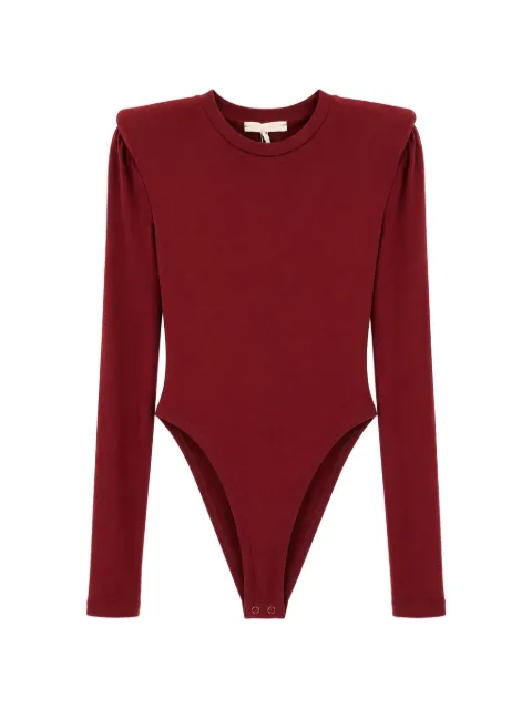 Miss Grant Kids padded-shoulder long-sleeve bodysuit