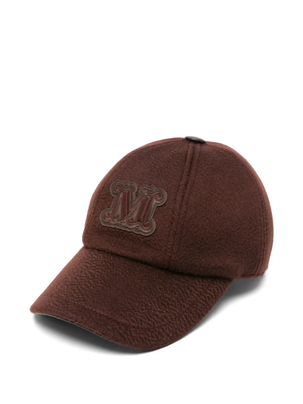 Max Mara logo-patch cashmere baseball cap Bruin