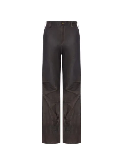 Salvatore Santoro straight-leg leather trousers