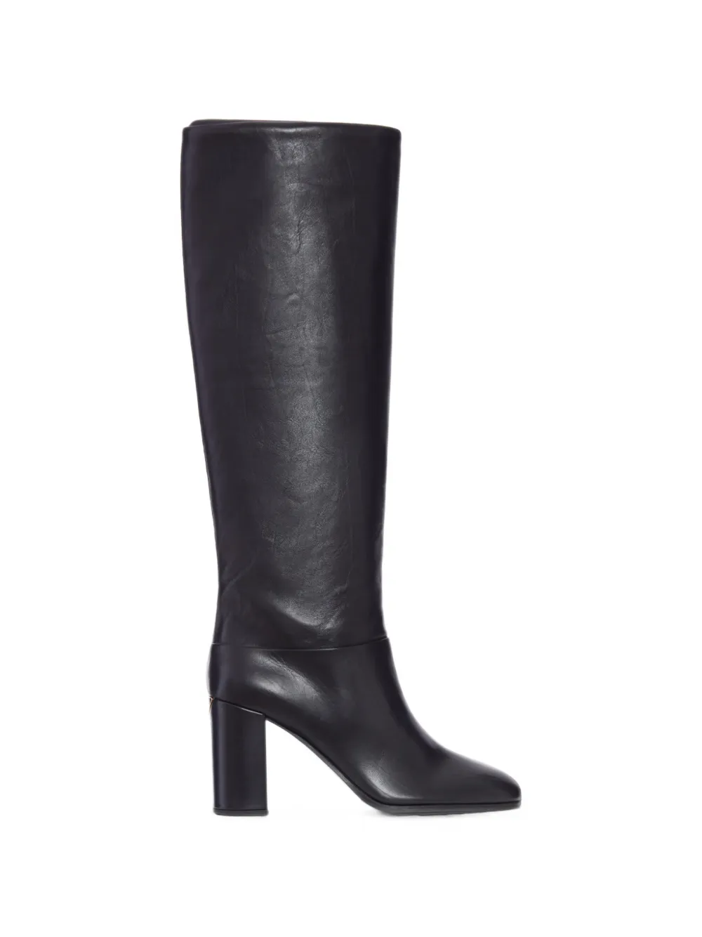 Prada bottes en cuir à talon - Noir
