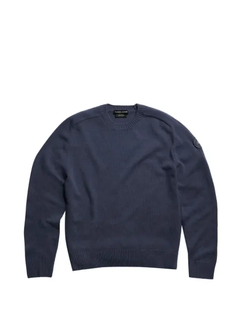 Canada Goose logo-patch merino sweater