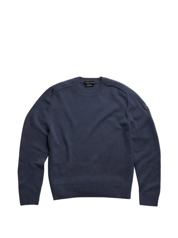 Canada Goose Logo-patch Merino Sweater in Blue