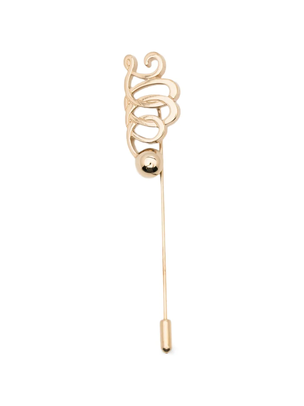 Ferragamo Pre-Owned 1980s Gancini pin brooch - Oro