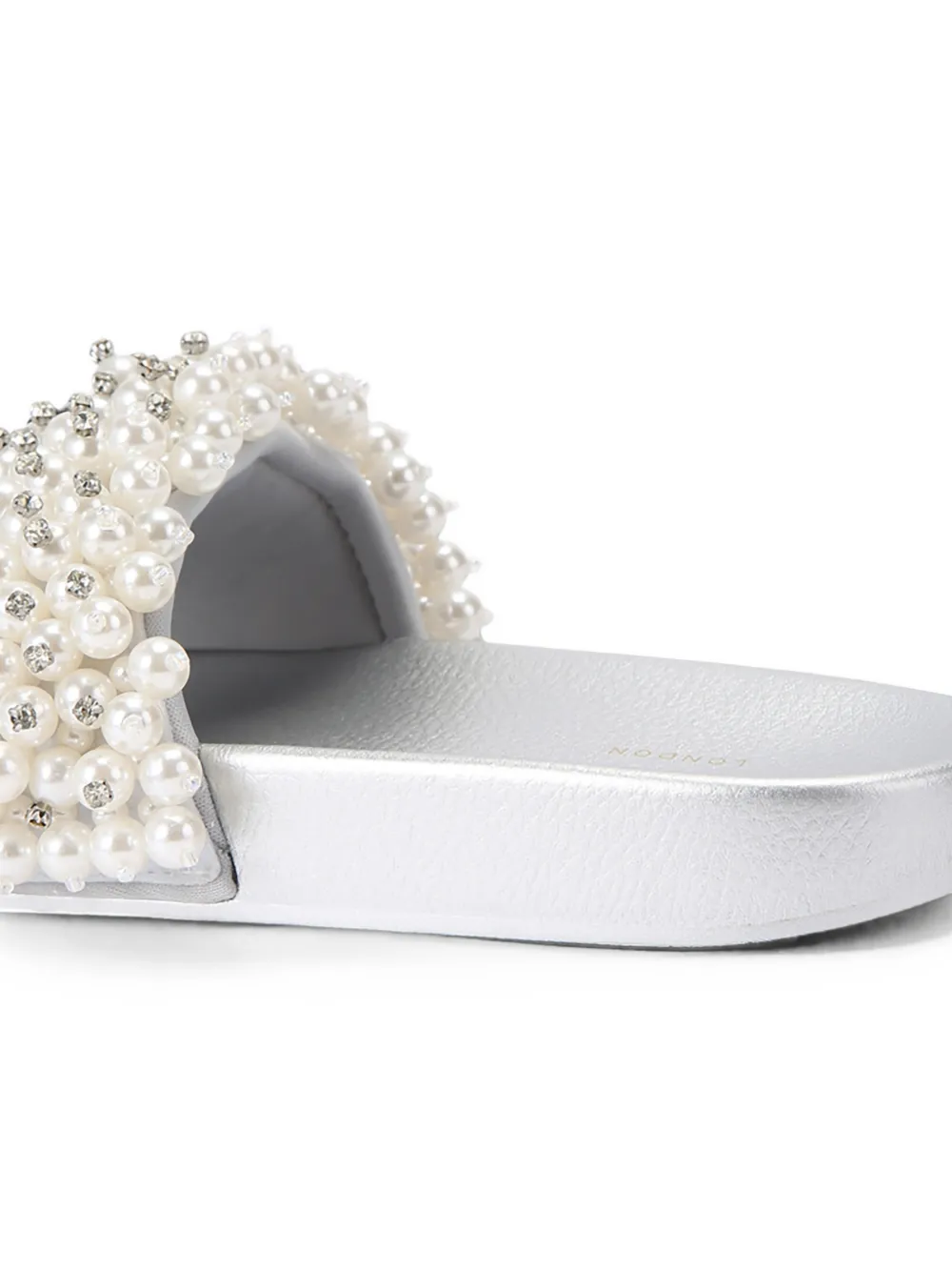 Kurt Geiger London Meena Eagle bead slides Wit