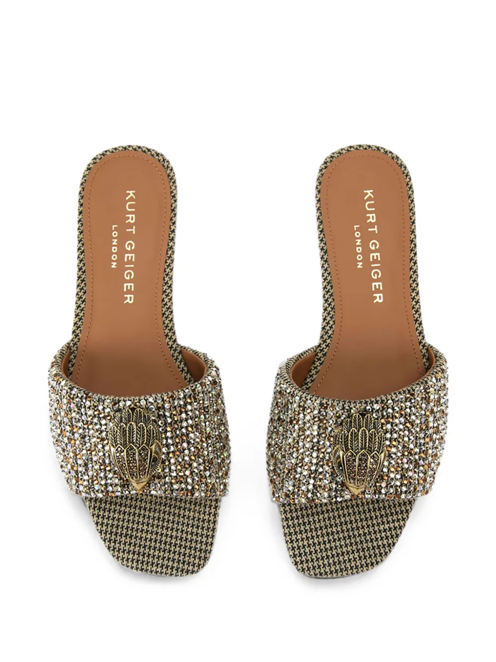 Kurt Geiger London Kensington flat sandals Goud