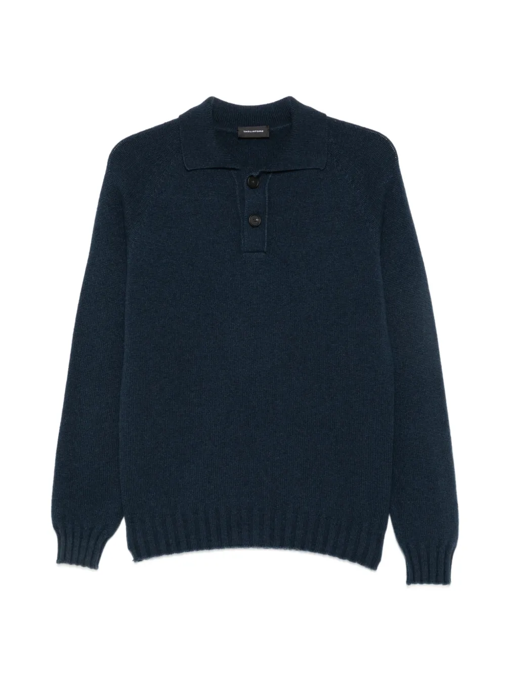 Tagliatore Voltaire knit raglan-sleeve polo shirt