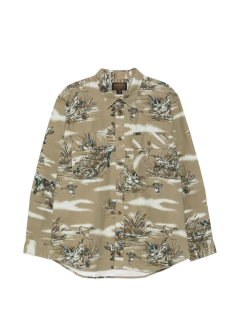 Filson bird-print cotton shirt