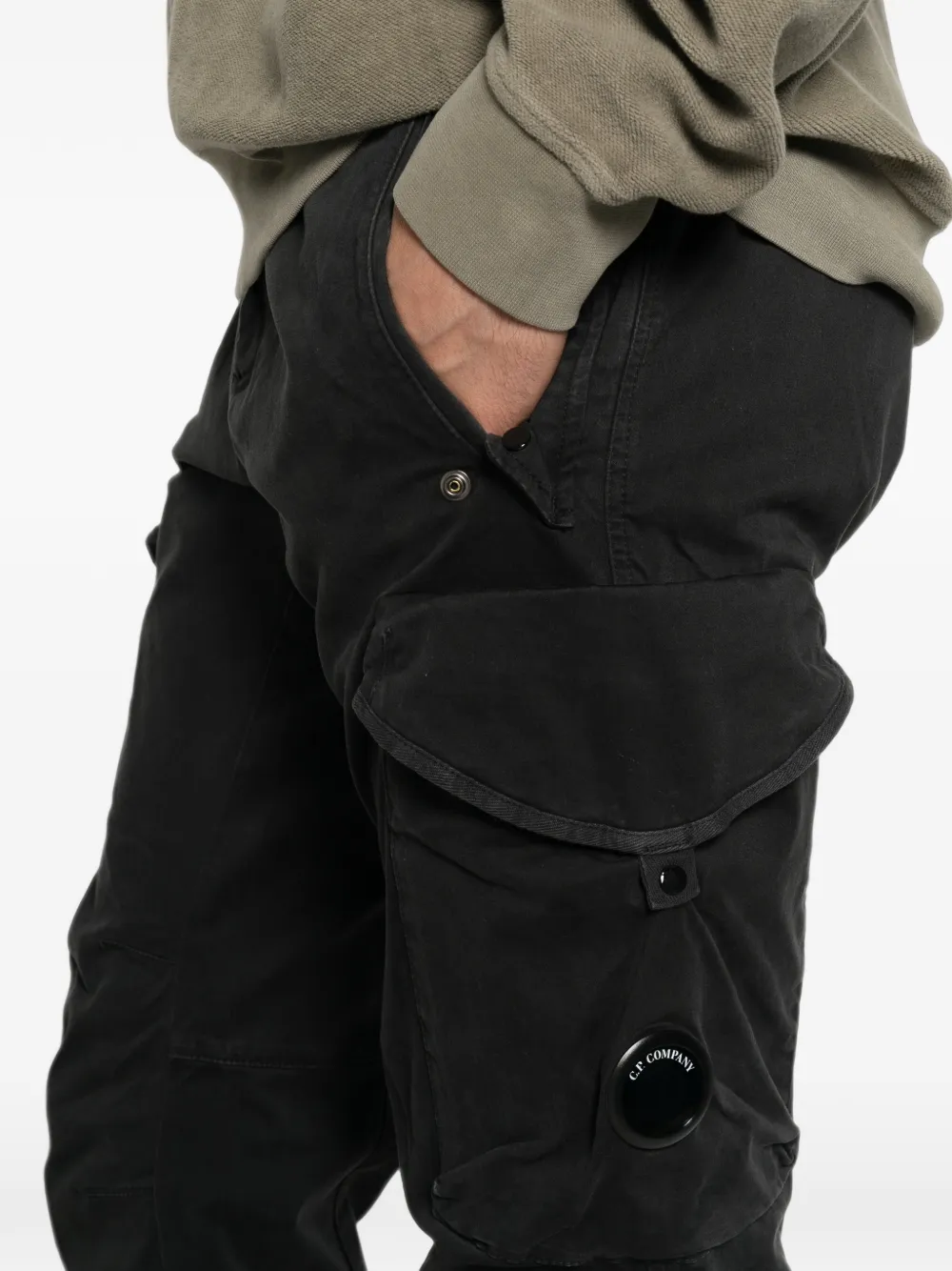 C.P. Company Cargo broek met Lens-detail Zwart