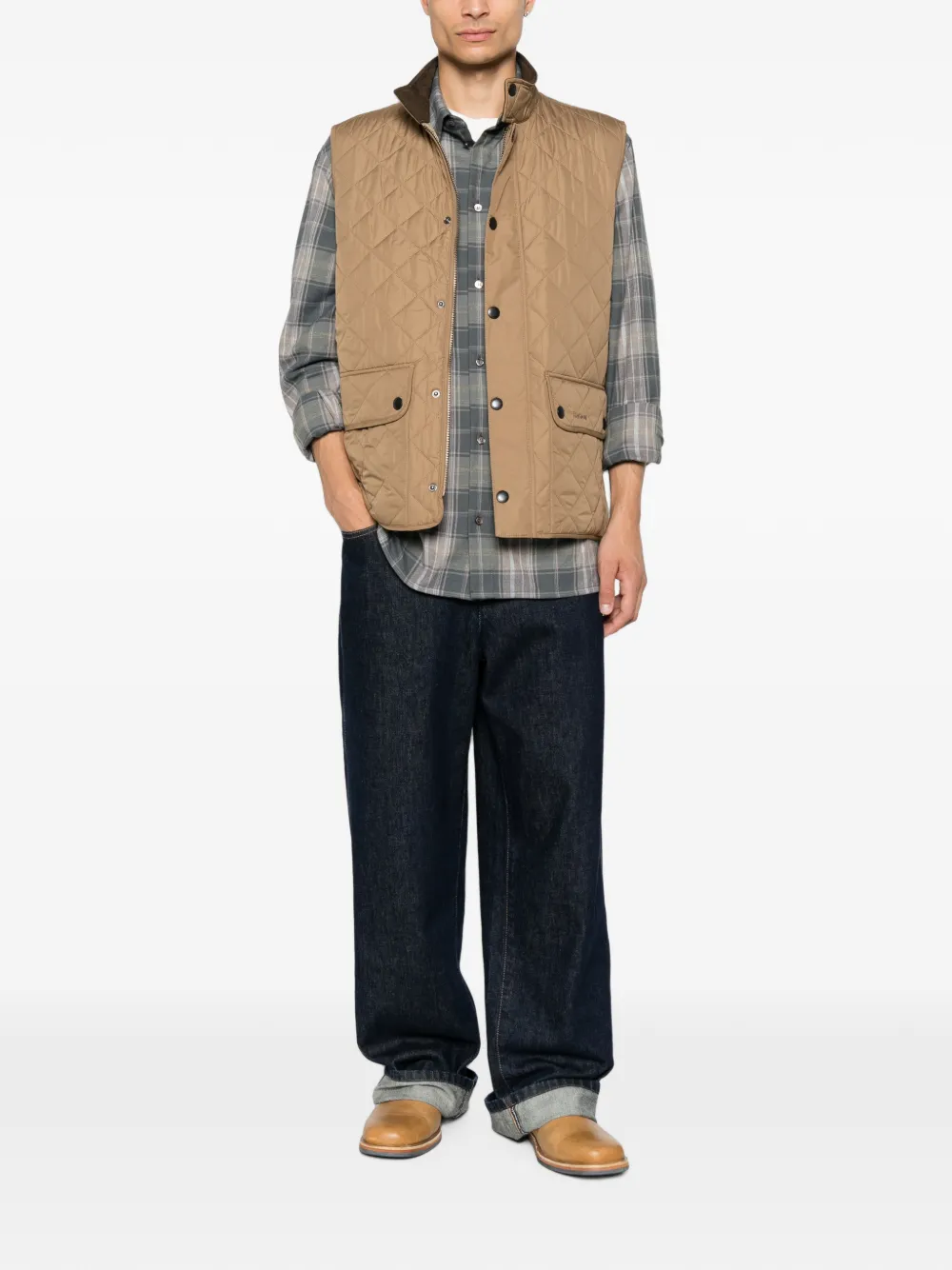 Barbour Gewatteerde bodywarmer Bruin