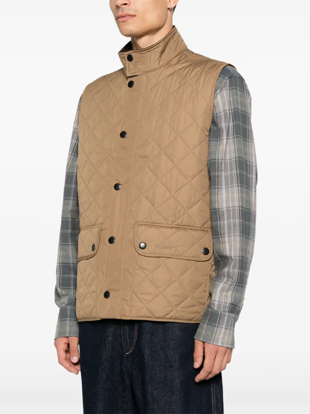 Barbour Gewatteerde bodywarmer Bruin