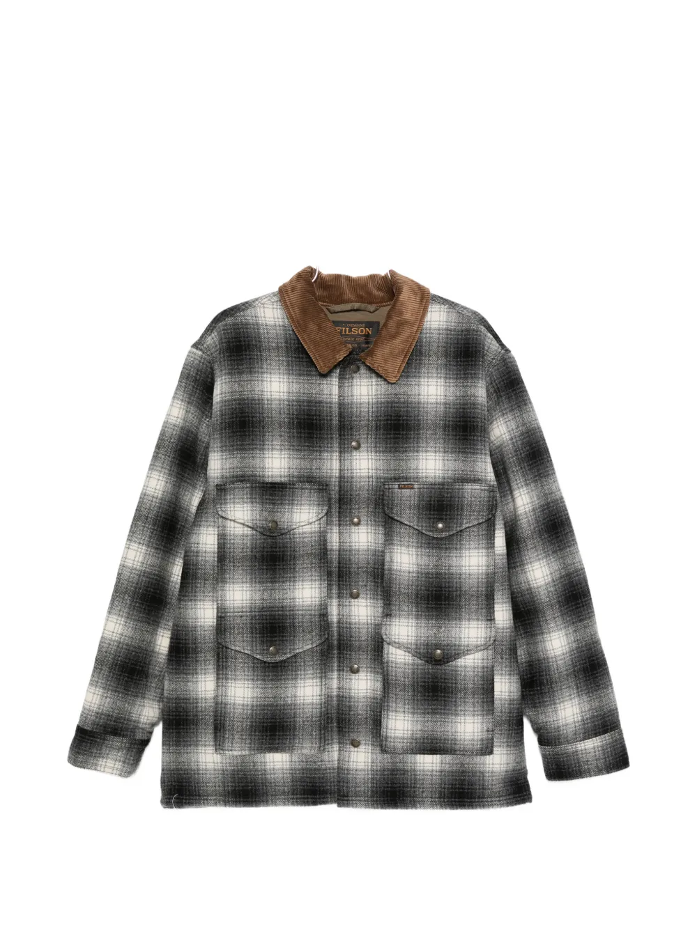 Filson long-sleeve checked overshirt - Schwarz