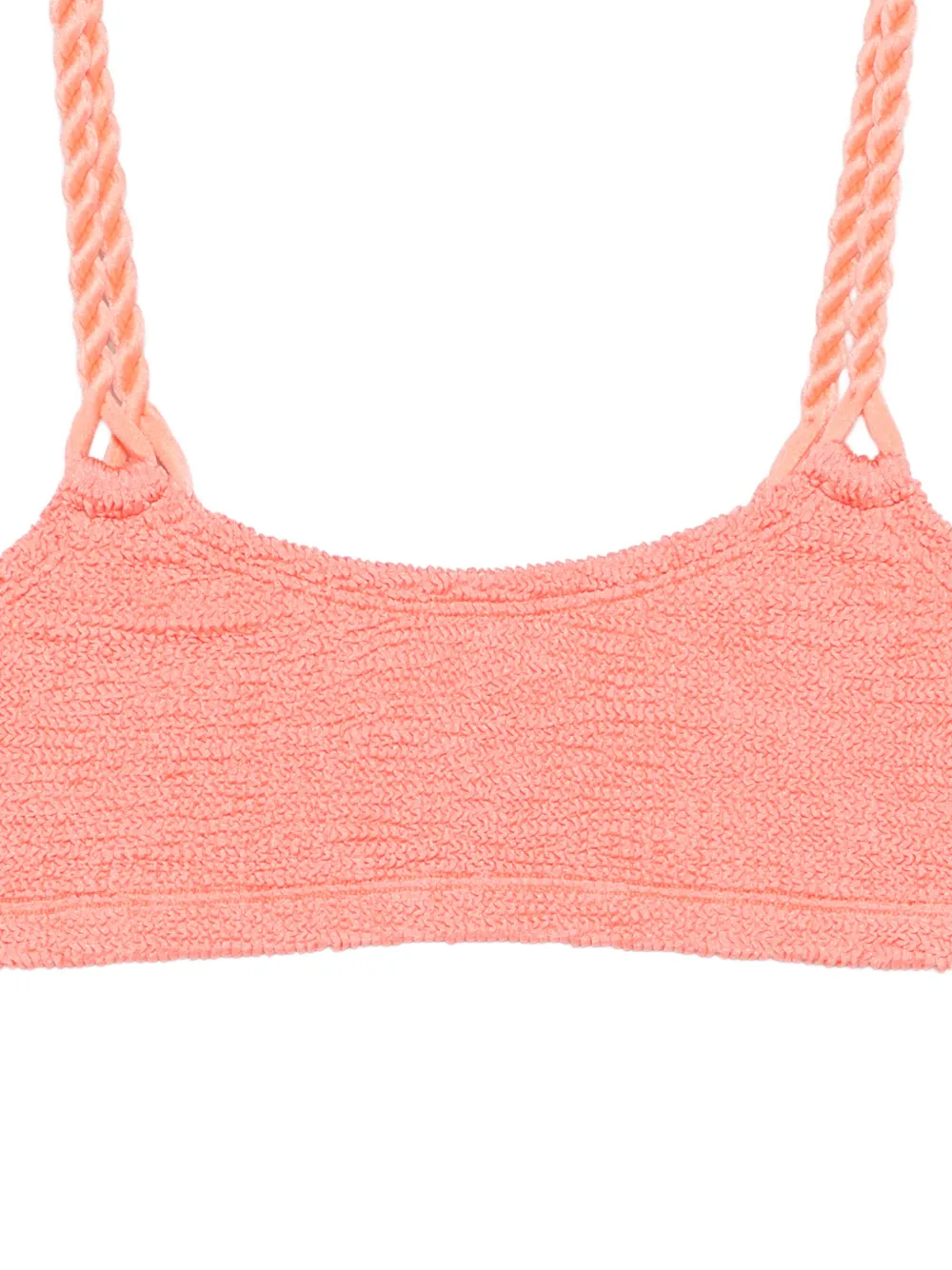 Hunza G Phoebe bikini met gekreukt effect Oranje