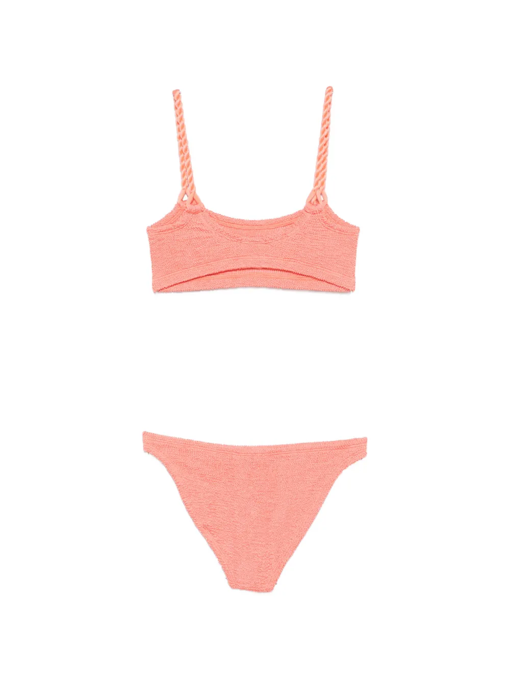 Hunza G Phoebe bikini met gekreukt effect Oranje