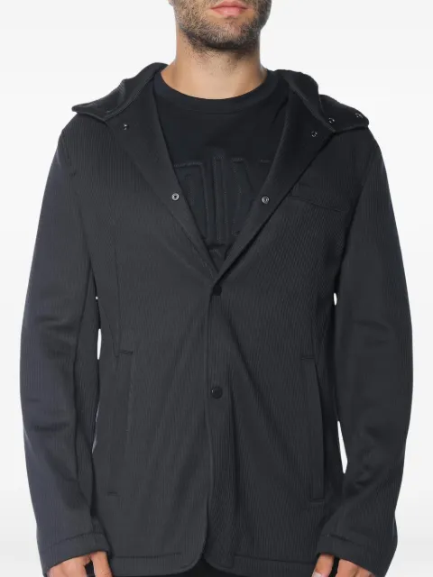 Armani Exchange ribbed hooded jacket
