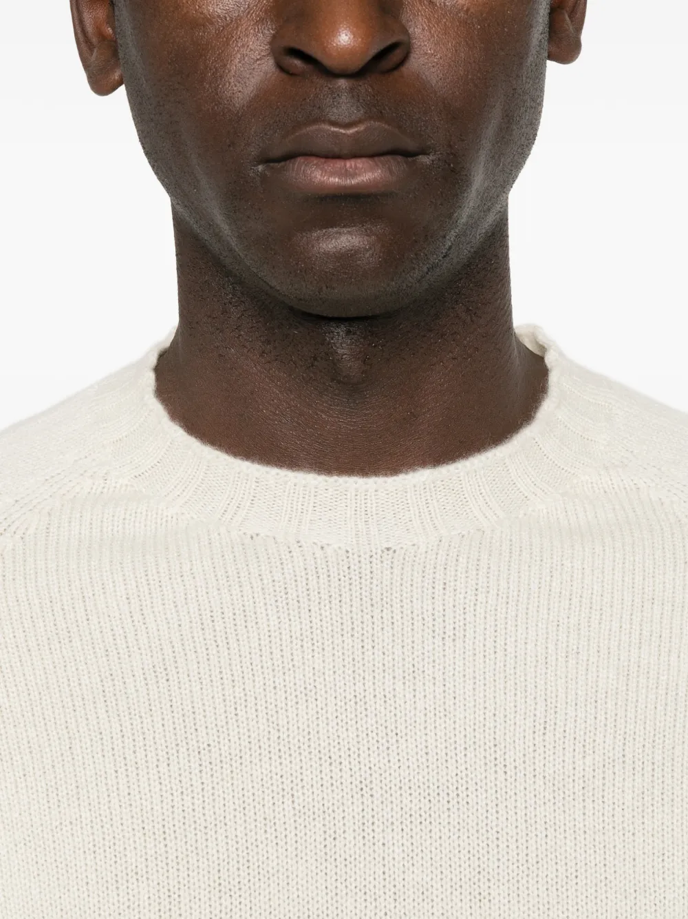 Tagliatore Nobhil trui met lange mouwen en geribbelde afwerking Beige