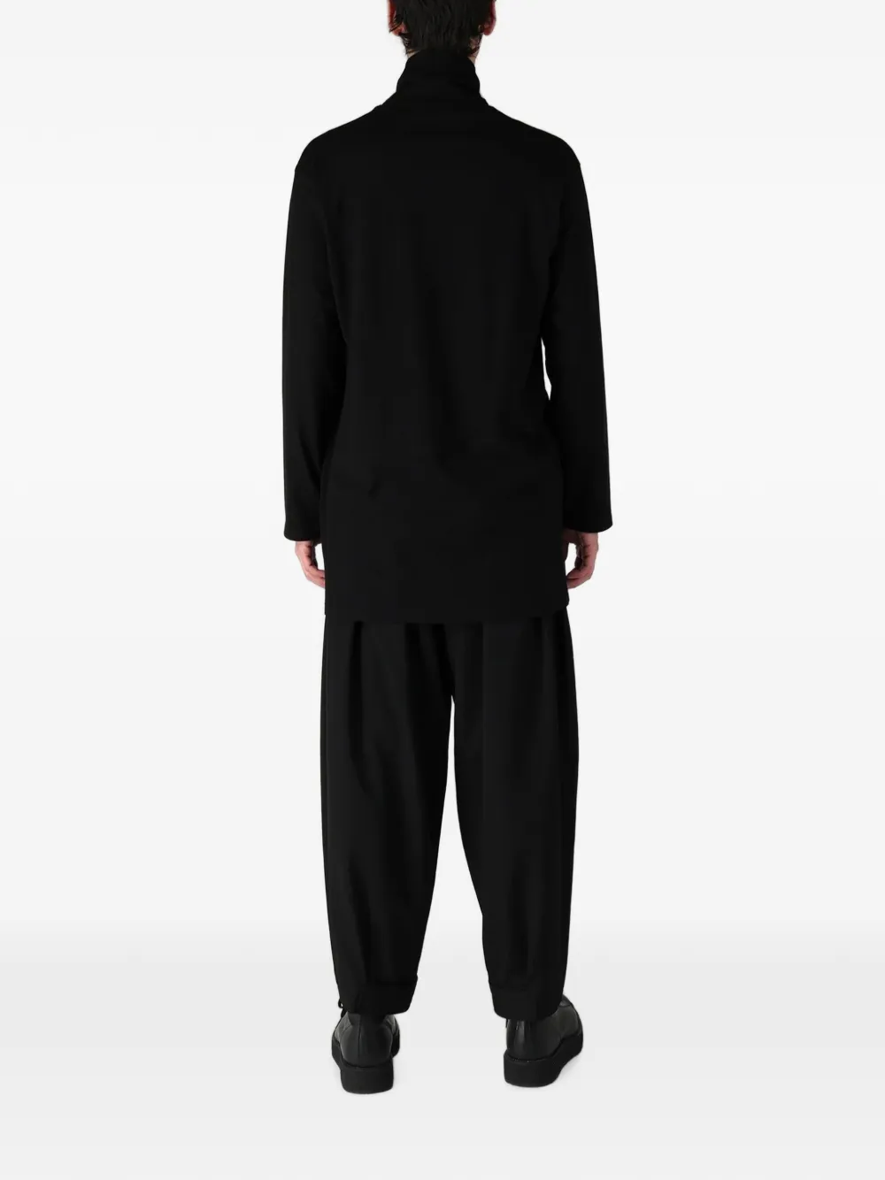 Yohji Yamamoto T-shirt met print Zwart