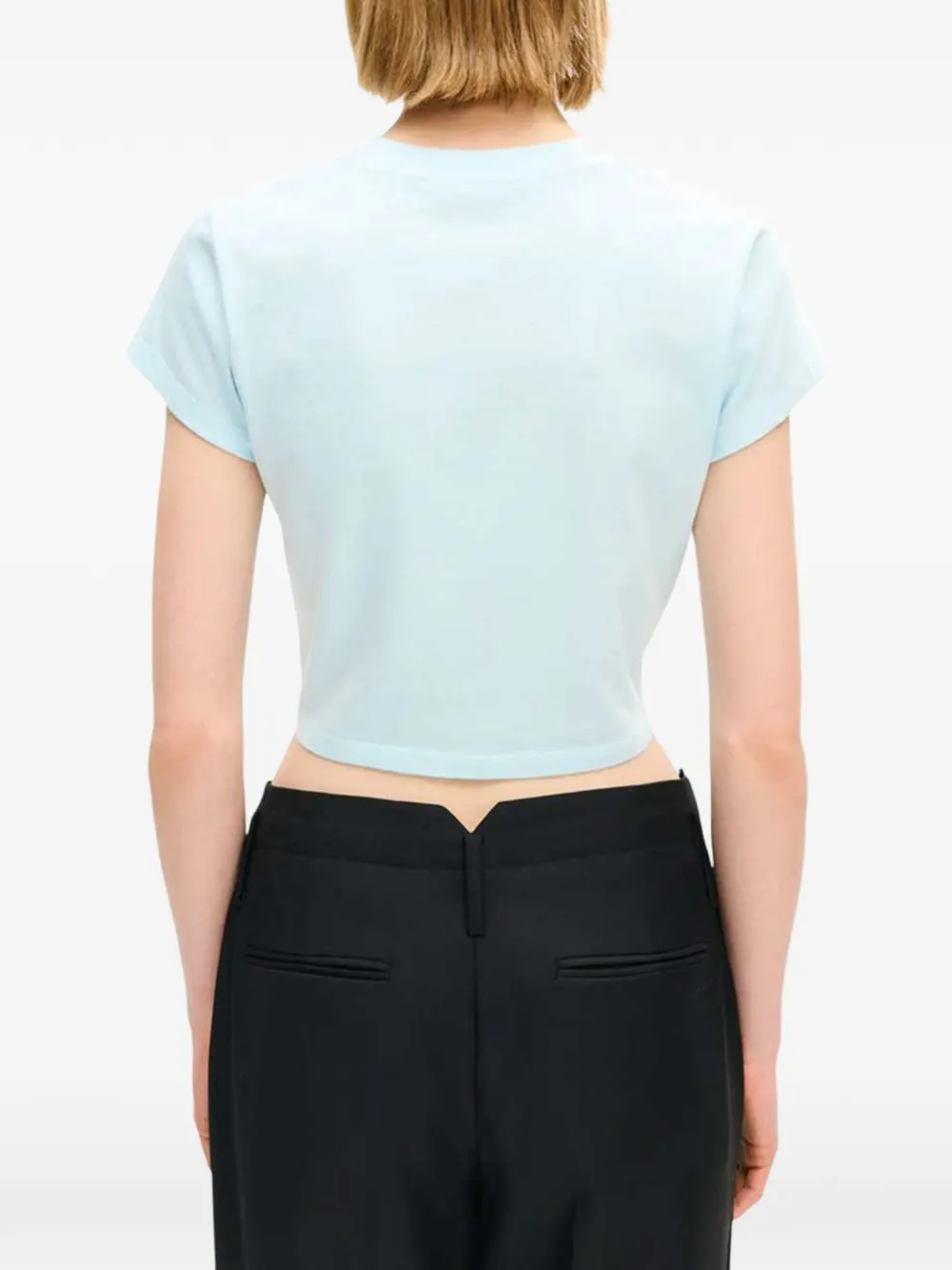 Kenzo Signature embroidered T-shirt Blauw