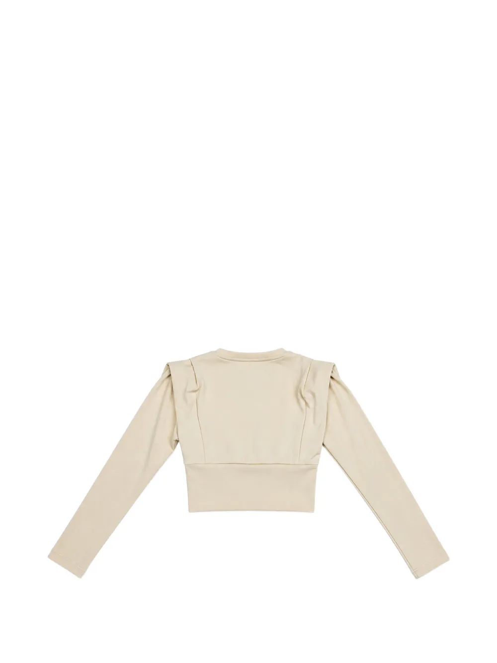 Miss Grant Kids T-shirt met lange mouwen en gestructureerde schouders Beige
