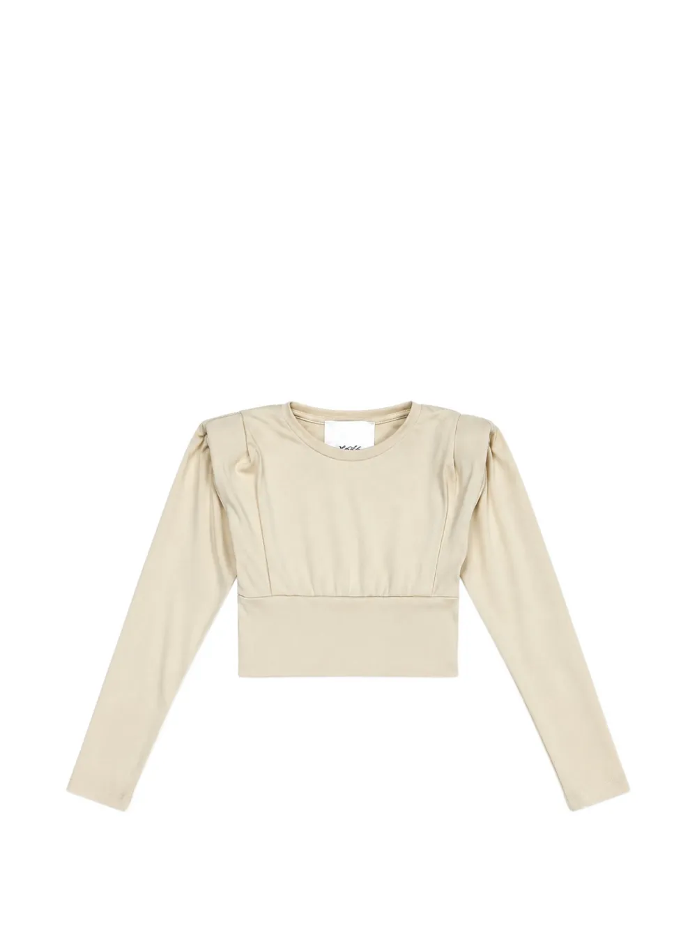 Miss Grant Kids structured-shoulder long-sleeve T-shirt - Toni neutri