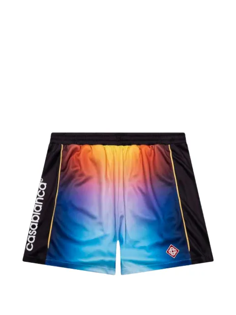 Casablanca Fußballshorts mit Farbverlauf-Print