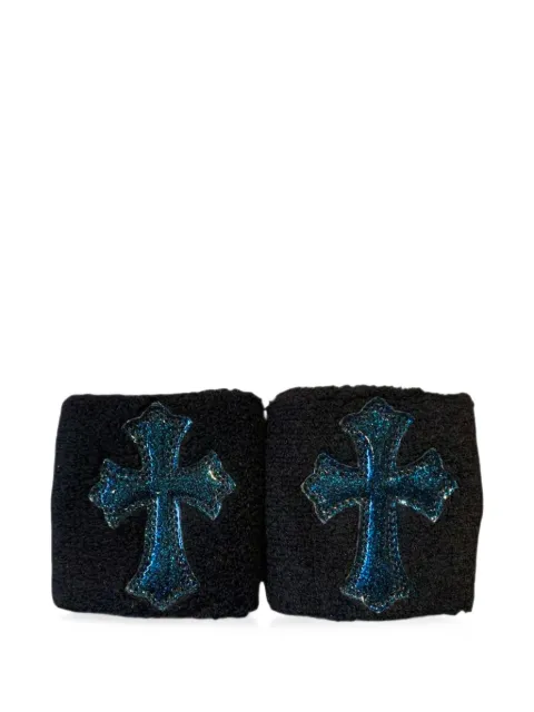 Chrome Hearts Galaxy cross-patch wristbands