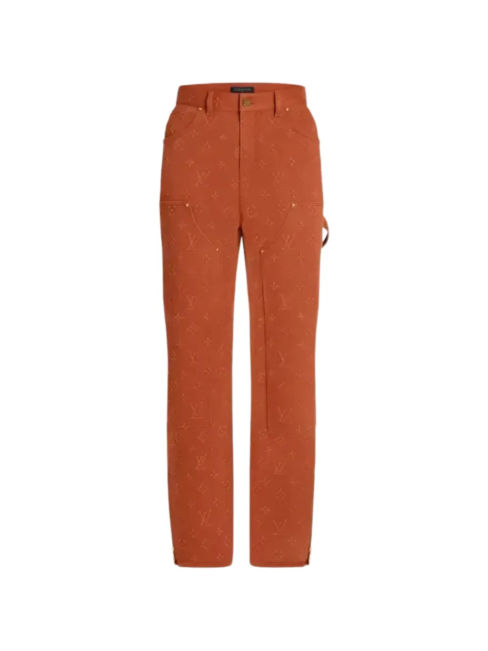 Louis Vuitton Pre-Owned jean à motif monogrammé embossé (2021) - Marron Louis Vuitton Pre-Owned jean à motif monogrammé embossé (2021) - Marron