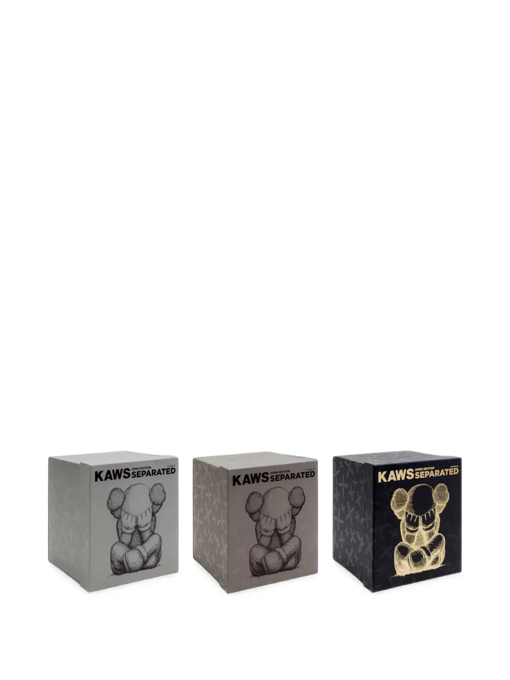 KAWS Separated フィギュア セット | グレー | FARFETCH JP