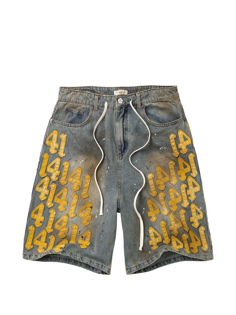 Vale Lucky Charm patch-detail shorts - Blau
