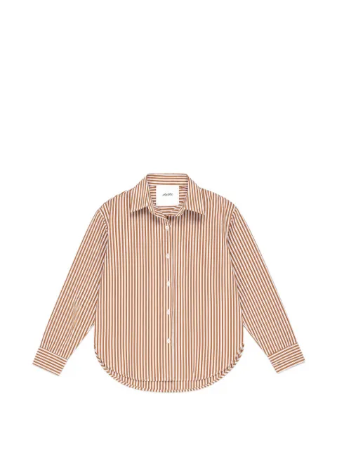 Miss Grant Kids striped long-sleeve shirt