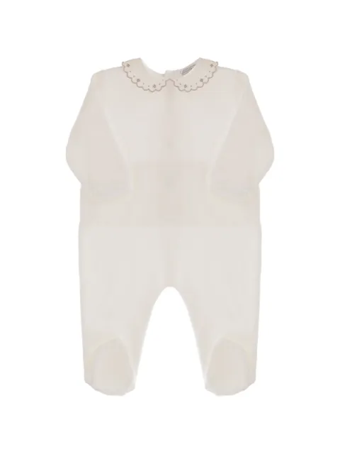 Nicoletta Fanna embroidered-collar pyjamas