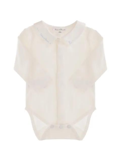 Tartine Et Chocolat embroidered-collar long-sleeve bodysuit