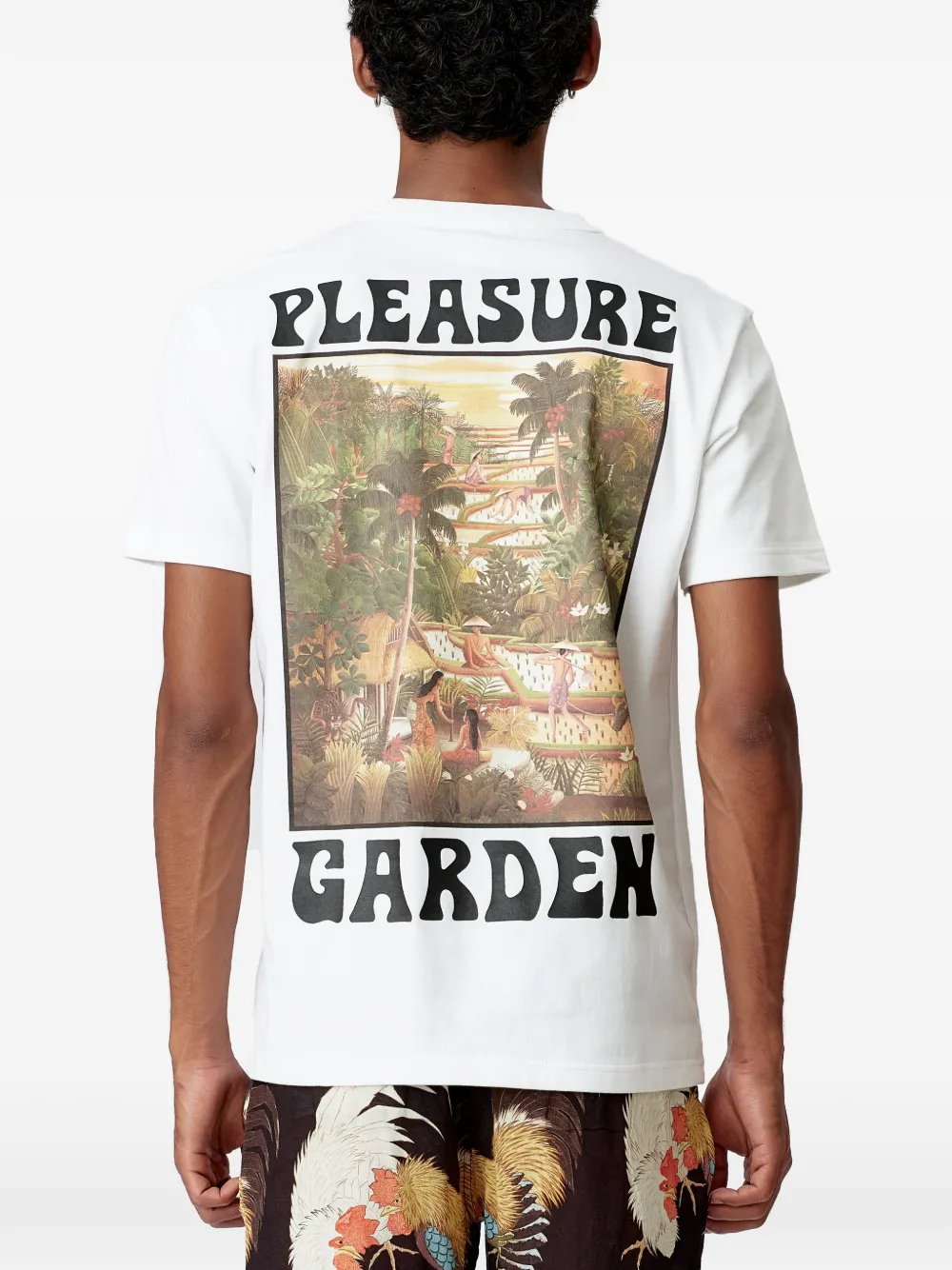 Endless Joy Pleasure Garden T-shirt met korte mouwen en grafische print Wit