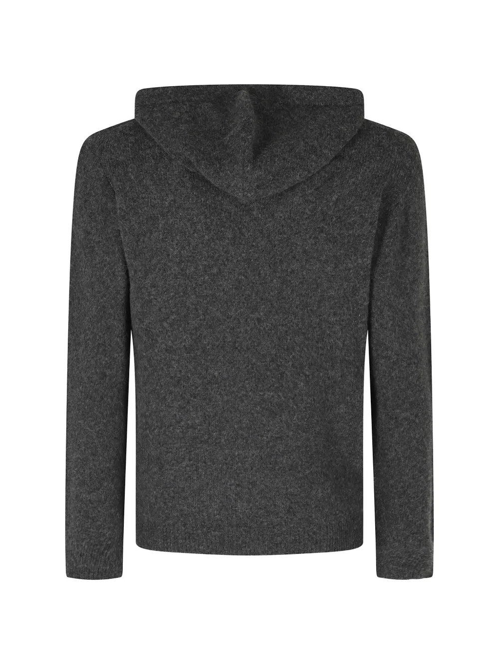Roberto Collina Hoodie met trekkoord Grijs