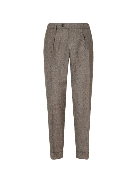 Berwich Chiaia herringbone-pattern trousers