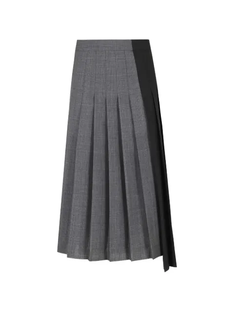 Department 5 pleated prince of wales check midi skirt