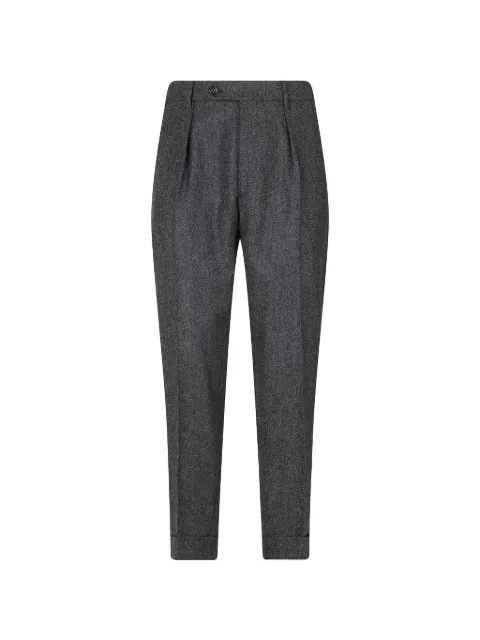 Berwich Chiaia herringbone-pattern trousers